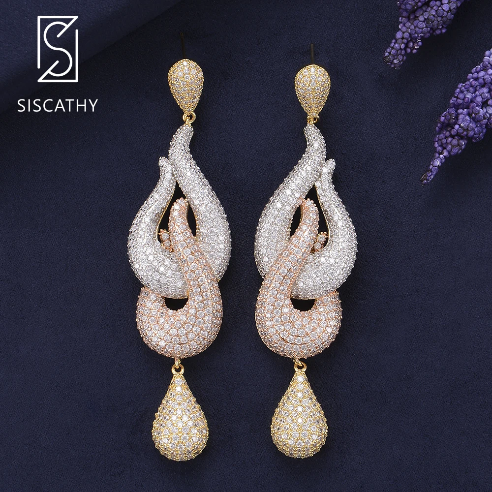 Luxury Three Colors Mixed Cubic Zirconia Drop Shape Long Dangle Drop Earrings For Women Indian Nigerian Engagement Wedding
Luxury Three Colors Mixed Cubic Zirconia Drop Shape Long Dangle Drop Earrings For Women Indian Nigerian Engagement Wedding