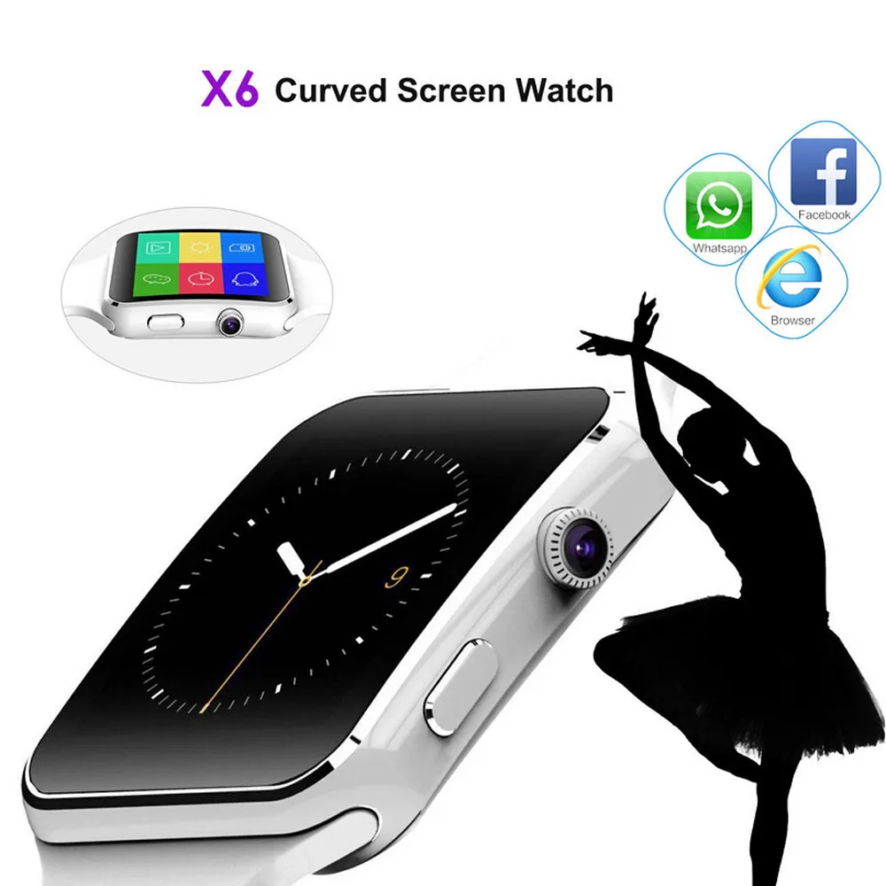 EPULA X6 Smart Watch with Camera Touch Screen Support SIM TF Card Bluetooth Smartwatch for iPhone Xiaomi Android Phone
EPULA X6 Smart Watch with Camera Touch Screen Support SIM TF Card Bluetooth Smartwatch for iPhone Xiaomi Android Phone