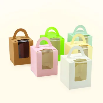 10Pcs Cute Mini Candy Box Single Muffin Box Portable Pink Window Cupcake Box Mousse Cake Pudding Bottle Packaging Cup Gift Boxes
10Pcs Cute Mini Candy Box Single Muffin Box Portable Pink Window Cupcake Box Mousse Cake Pudding Bottle Packaging Cup Gift Boxes