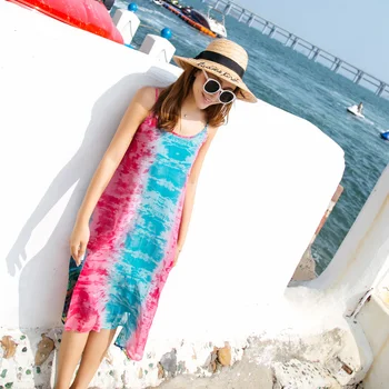 Summer outing holiday vacation Knee-Length bohemian beach dress chiffon sling island dress sexy temperament elegant printing
Summer outing holiday vacation Knee-Length bohemian beach dress chiffon sling island dress sexy temperament elegant printing