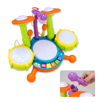 New Kids Dynamic Flash Light Toy Drum Set with Adjustable Microphone Developmental Toy for Boys and Girls Best Gift
New Kids Dynamic Flash Light Toy Drum Set with Adjustable Microphone Developmental Toy for Boys and Girls Best Gift