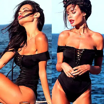 2017 New Sexy Off The Shoulder Solid Swimwear Women One Piece Swimsuit Female Bathing Suit Ruffle Monokini Swim Wear
2017 New Sexy Off The Shoulder Solid Swimwear Women One Piece Swimsuit Female Bathing Suit Ruffle Monokini Swim Wear