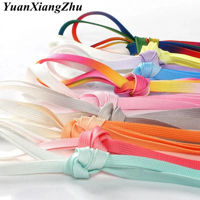 1Pair Colorful Silk shoelaces Candy Gradient Party Camping Boots Shoelace Canvas Strings Camping Shoes Lace 100/120CM Length BC2 
1Pair Colorful Silk shoelaces Candy Gradient Party Camping Boots Shoelace Canvas Strings Camping Shoes Lace 100/120CM Length BC2