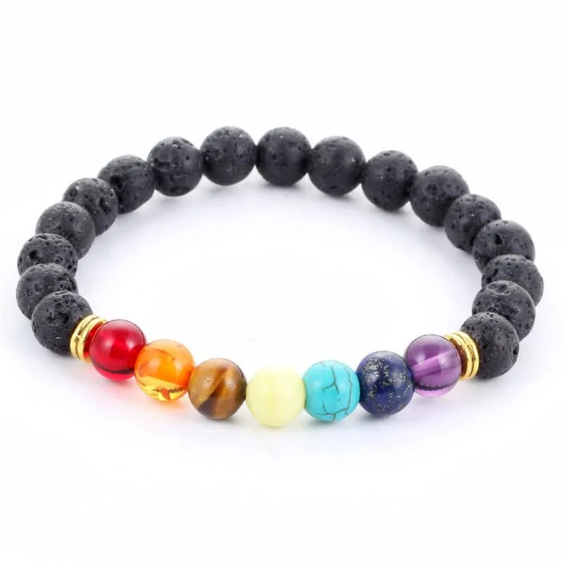 DIEZI 2019 New Bracelets Men Black Lava 7 Chakra Healing Balance Beads Bracelet For Women Natural Reiki Prayer Stones
DIEZI 2019 New Bracelets Men Black Lava 7 Chakra Healing Balance Beads Bracelet For Women Natural Reiki Prayer Stones