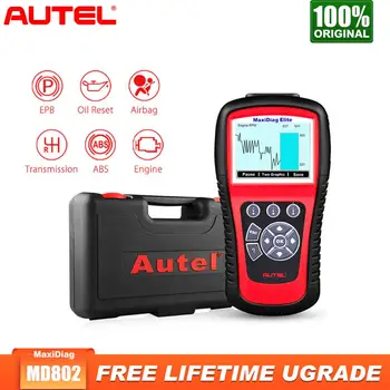 Autel Maxidiag Elite MD802 OBD2 Scanner Auto Diagnostic Tool OBD 2 Car Diagnostic Eobd Automotivo Automotriz Automotive Scanner
Autel Maxidiag Elite MD802 OBD2 Scanner Auto Diagnostic Tool OBD 2 Car Diagnostic Eobd Automotivo Automotriz Automotive Scanner