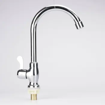 

Kitchen Faucet Rule Shape Curved Outlet Pipe Tap Basin Plumbing Hardware Brass Sink Faucet