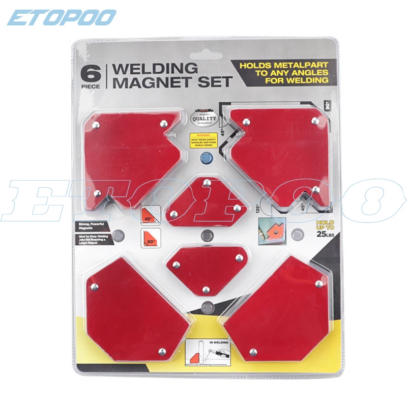 6 Pcs/Set Triangle Welding Positioner Magnetic Fixed Angle Soldering Locator Tools Without Switch Welding Accessories
6 Pcs/Set Triangle Welding Positioner Magnetic Fixed Angle Soldering Locator Tools Without Switch Welding Accessories