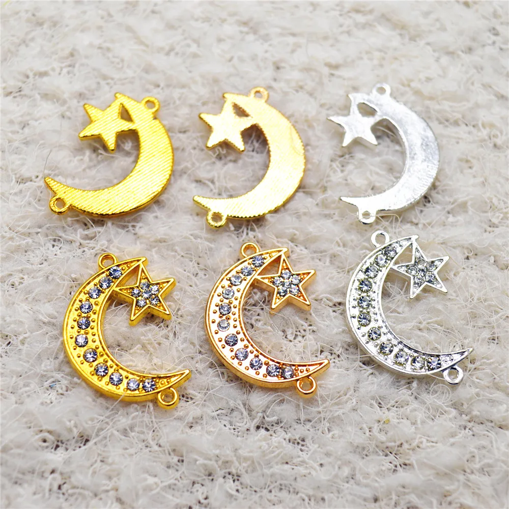 New Vintage Rhinestone Necklace Charms Findings Islamic Crescent Moon Star For Muslim Religious
New Vintage Rhinestone Necklace Charms Findings Islamic Crescent Moon Star For Muslim Religious
