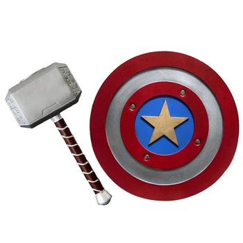 1:1 Cosplay Thor Thunder Hammer captain shield Figure Weapons Model Movie Role Playing Safety PU Material Toy Kid Gift
1:1 Cosplay Thor Thunder Hammer captain shield Figure Weapons Model Movie Role Playing Safety PU Material Toy Kid Gift