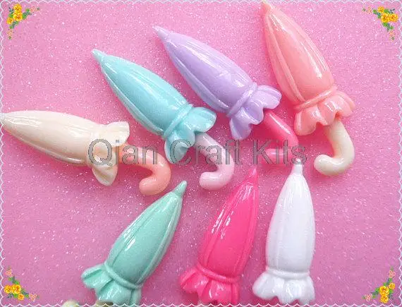 150pcs mix colors resin Umbrella Flat back for handmade jewelry kitsch kawaii Scrapbooking DIY 42mm
150pcs mix colors resin Umbrella Flat back for handmade jewelry kitsch kawaii Scrapbooking DIY 42mm