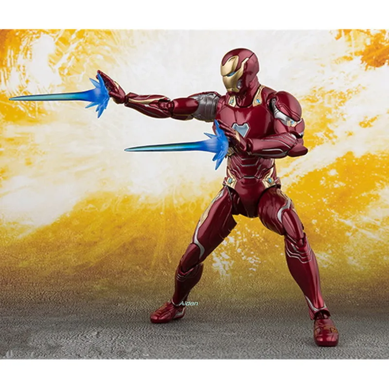 6" Avengers: Infinity War SHF Iron Man Robert Downey Jr MK50 PVC Action Figure Collectible Model Toy BOX 16 CM B84 
6" Avengers: Infinity War SHF Iron Man Robert Downey Jr MK50 PVC Action Figure Collectible Model Toy BOX 16 CM B84