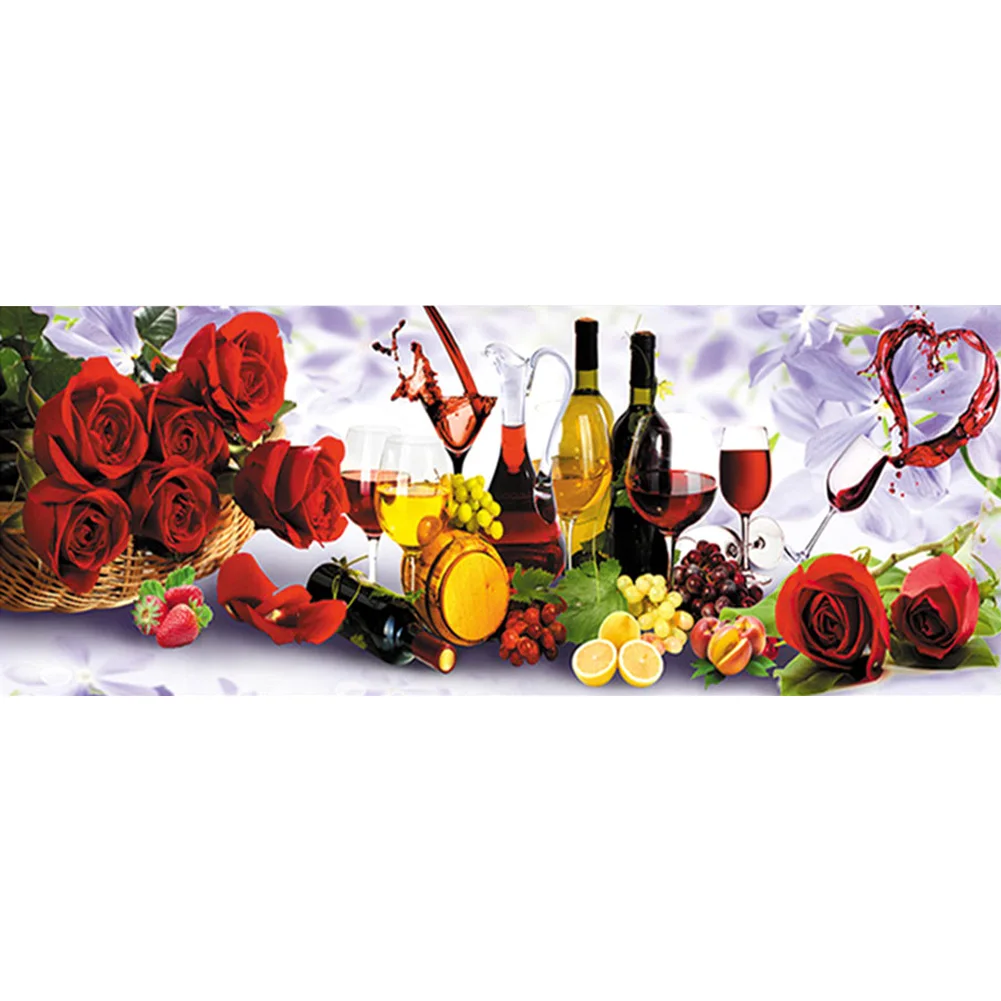 Foreign Trade Burst Rose and Wine 5D Diamond DIY Painting Kit Home Decor Craft Round Diamond Cross Stitch Kit 30 X 75cm
Foreign Trade Burst Rose and Wine 5D Diamond DIY Painting Kit Home Decor Craft Round Diamond Cross Stitch Kit 30 X 75cm
