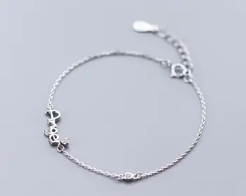 1pc 100% Real. 925 Sterling Silver Fine Jewelry Script "Angel" with Heart Love zirconia set Chain Bracelet LS766
1pc 100% Real. 925 Sterling Silver Fine Jewelry Script "Angel" with Heart Love zirconia set Chain Bracelet LS766