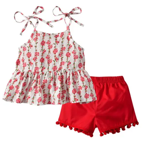 Toddler Kid Baby Girl Flower Off Shoulder Floral Vest Top+Red Pant Shorts Outfits Summer
Toddler Kid Baby Girl Flower Off Shoulder Floral Vest Top+Red Pant Shorts Outfits Summer