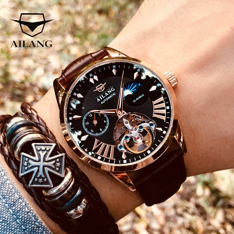 Ailang Luxury Brand High Quality Skeleton Tourbillon Automatic Mechanical Watch Men Sports Military Waterproof Luminous Watches
Ailang Luxury Brand High Quality Skeleton Tourbillon Automatic Mechanical Watch Men Sports Military Waterproof Luminous Watches