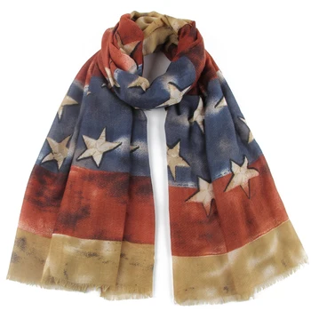 Winfox Vintage Army Green Scarf For Women Female Red USA Flag Star Pattern Scarves Wraps Hijab
Winfox Vintage Army Green Scarf For Women Female Red USA Flag Star Pattern Scarves Wraps Hijab