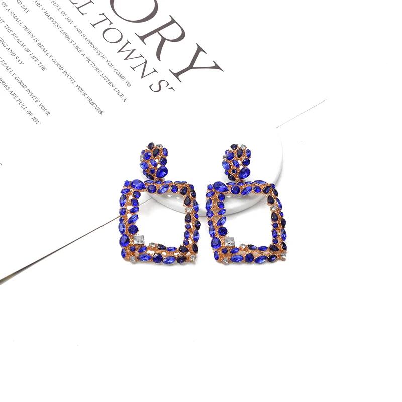Statement Crystal Earrings ZA New Arrival High Quality Rhinestone Pendientes Hanging Dangle Jewelry Accessories For Women
Statement Crystal Earrings ZA New Arrival High Quality Rhinestone Pendientes Hanging Dangle Jewelry Accessories For Women