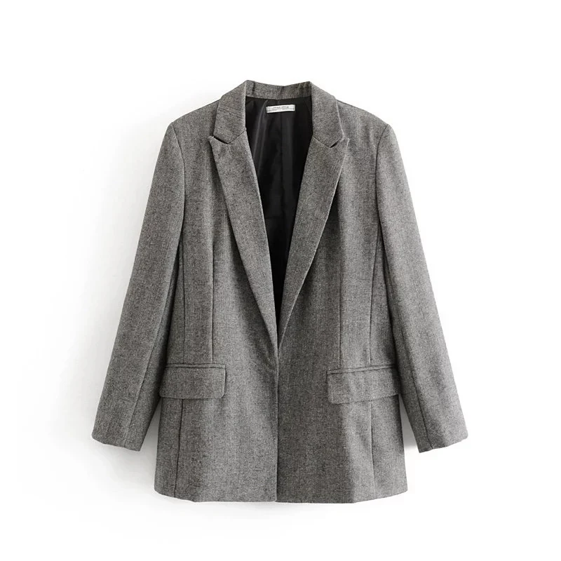 COZARII blazer mujer 2019 women solid notched collar pockets full sleeve no button casual style chaqueta mujer women blazers
COZARII blazer mujer 2019 women solid notched collar pockets full sleeve no button casual style chaqueta mujer women blazers