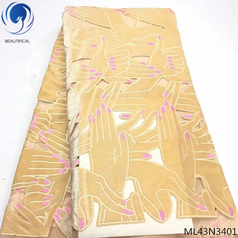 Beautifical velvet lace fabrics african velet fabrics dresses yellow french laces fabrics for party yards/lot ML43N34
Beautifical velvet lace fabrics african velet fabrics dresses yellow french laces fabrics for party yards/lot ML43N34