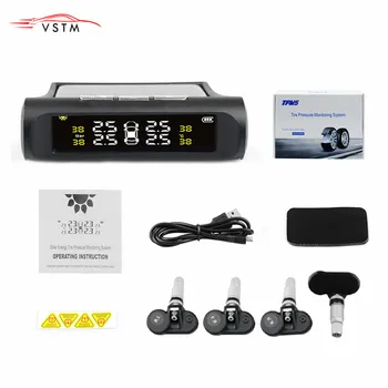 2020 TPMS Car Tyre Pressure Monitoring System Solar Power Digital LCD Display Auto Security Alarm Systems Tyre Pressure
2020 TPMS Car Tyre Pressure Monitoring System Solar Power Digital LCD Display Auto Security Alarm Systems Tyre Pressure