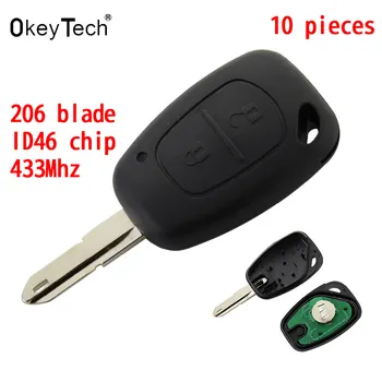 OkeyTech 2 Buttons Remote Car Key PCF7946 ID46 Chip Transmister for Renault key SCENIC CLIO Traffic Master Vivaro Movano Kangoo
OkeyTech 2 Buttons Remote Car Key PCF7946 ID46 Chip Transmister for Renault key SCENIC CLIO Traffic Master Vivaro Movano Kangoo