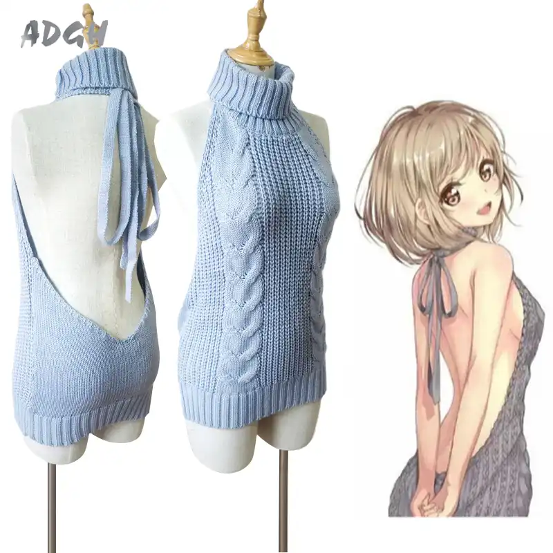 Backless sweater japan