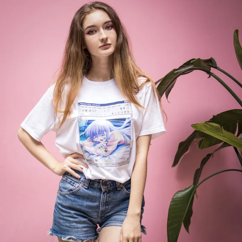Anime Tears Crying Girls Print New women T-shirt Kawaii harajuku ulzzang korea japan cartoon Sailor Moon Funny Casual Cute Tops
Anime Tears Crying Girls Print New women T-shirt Kawaii harajuku ulzzang korea japan cartoon Sailor Moon Funny Casual Cute Tops
