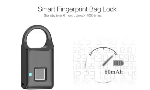 Smart Keyless Door Lock Fingerprint Padlock Biometric Waterproof Electronic Anti-theft Lock
Smart Keyless Door Lock Fingerprint Padlock Biometric Waterproof Electronic Anti-theft Lock