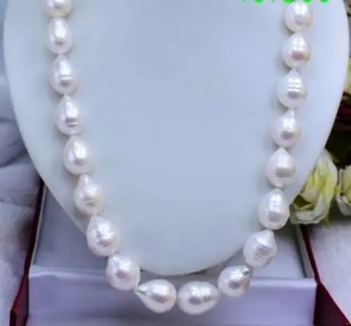 Hot sale new Style >>>>>Genuine Southsea White BAROQUE Pearl Necklace 11-13mm/18
Hot sale new Style >>>>>Genuine Southsea White BAROQUE Pearl Necklace 11-13mm/18