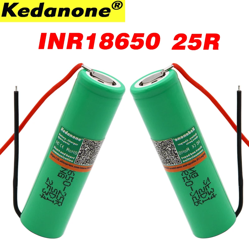 100% New Brand For Samsung 18650 2500mAh Rechargeable battery 3.6V INR18650 25R + DIY wire
100% New Brand For Samsung 18650 2500mAh Rechargeable battery 3.6V INR18650 25R + DIY wire