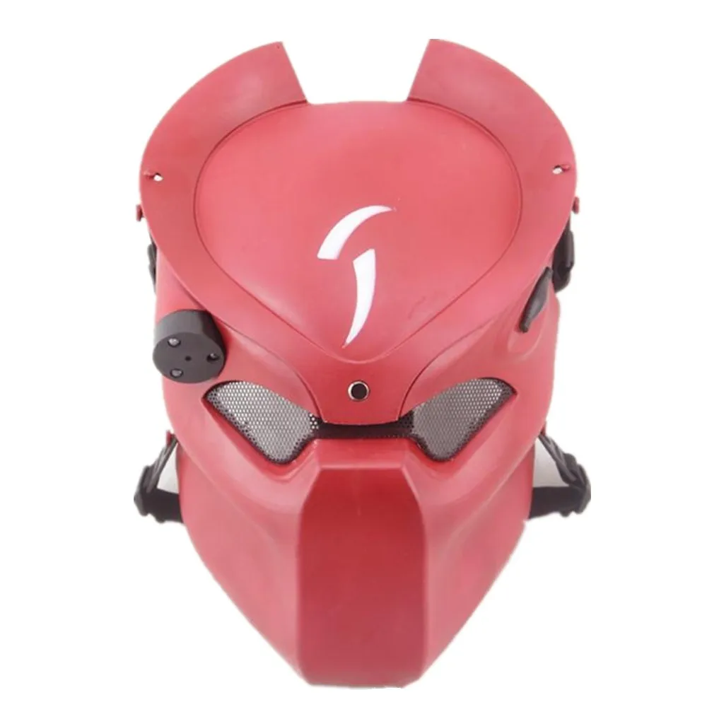 tactical skull face mask military Field Alien vs Predator mask lone wolf mask field CS Infrared Lamp for hunting paintball (8)