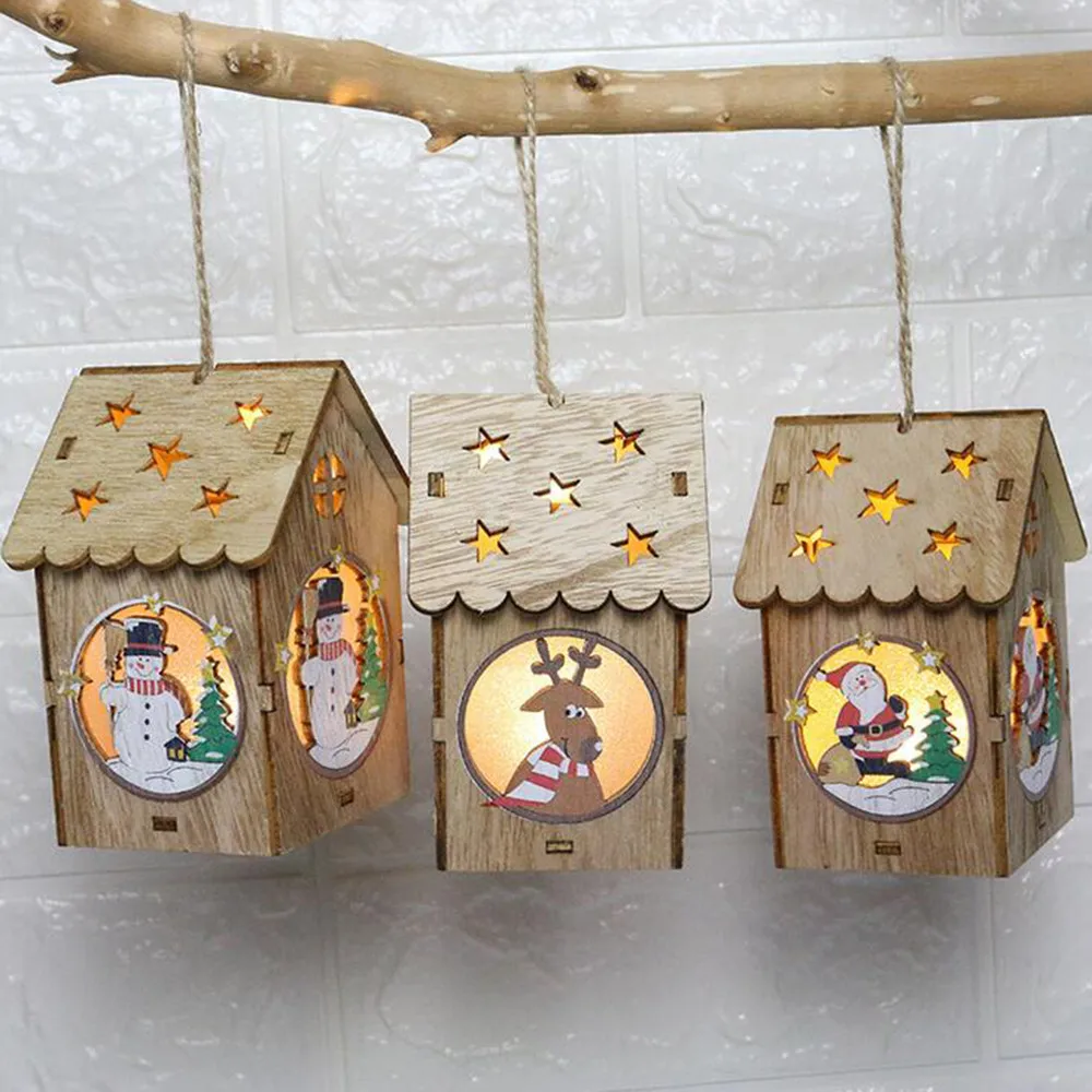 LED Light Wooden Dolls House Villa Christmas Ornaments Xmas Tree Hanging Decor 2019 Christmas Decorations for Home xmas @C2
LED Light Wooden Dolls House Villa Christmas Ornaments Xmas Tree Hanging Decor 2019 Christmas Decorations for Home xmas @C2