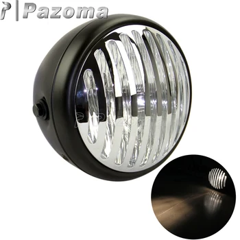 Motorcycle H4 12V 60/55W Halogen Lighting Chrome Grill Headlight Front Lamp for Harley Chopper Bobber Cafe Racer Headlights
Motorcycle H4 12V 60/55W Halogen Lighting Chrome Grill Headlight Front Lamp for Harley Chopper Bobber Cafe Racer Headlights
