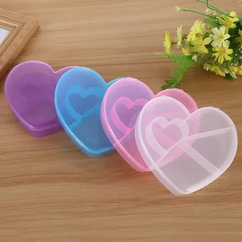13.5*10.5*2.5cm Heart Shape Clear Plastic Sample Container Mini Beads Parts Empty Cosmetic Packaging Storage Box ZA5688 
13.5*10.5*2.5cm Heart Shape Clear Plastic Sample Container Mini Beads Parts Empty Cosmetic Packaging Storage Box ZA5688