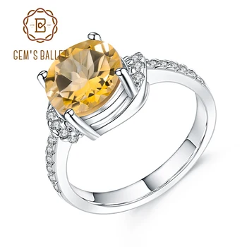 GEM'S BALLET Round 2.66Ct Natural Citrine Gemstone Solid 925 Sterling Silver Ring Fine Jewelry For Women Valentine's Day Present
GEM'S BALLET Round 2.66Ct Natural Citrine Gemstone Solid 925 Sterling Silver Ring Fine Jewelry For Women Valentine's Day Present