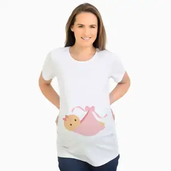 Fashion Casual Summer Maternity Pregnant T-shirt Baby girl Cute Pattern pregnancy clothes For Pregnant Women Maternity Top Tees
Fashion Casual Summer Maternity Pregnant T-shirt Baby girl Cute Pattern pregnancy clothes For Pregnant Women Maternity Top Tees