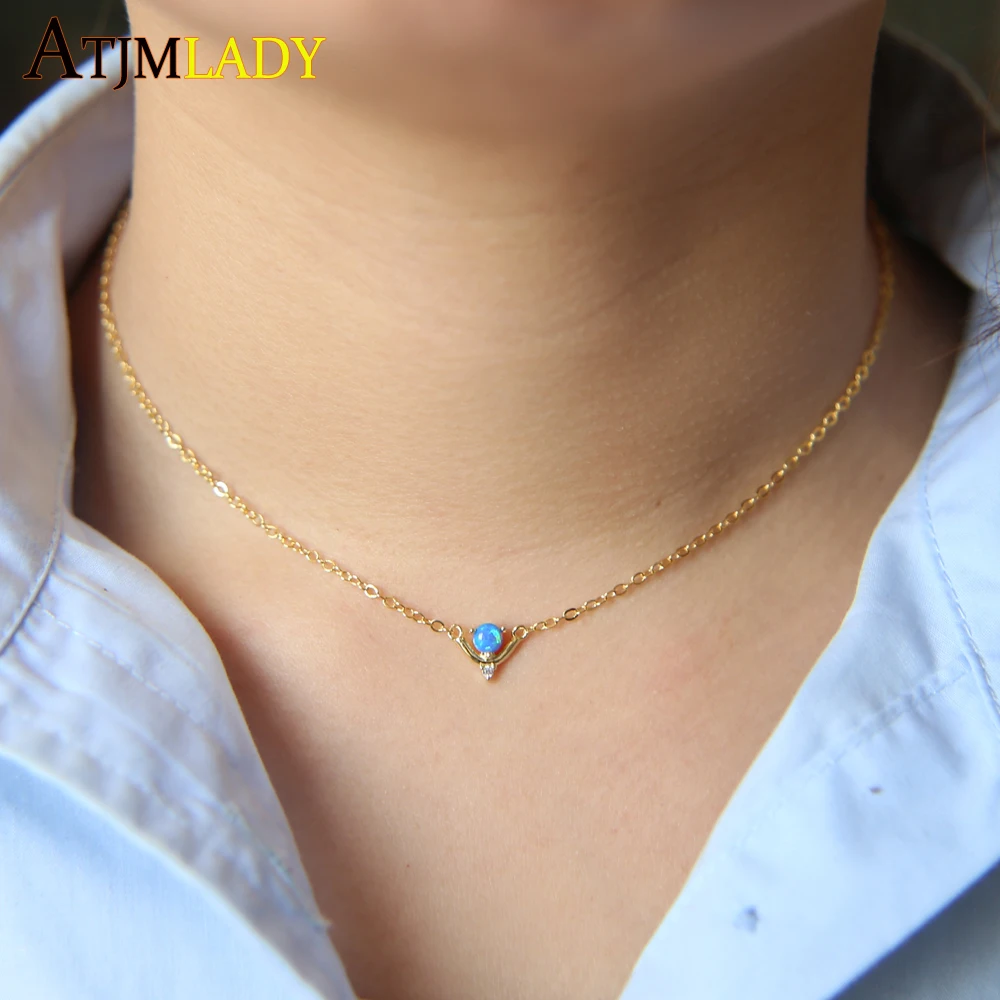 2019 Moana Collares Trendy Copper Choker New Arrive Top Quality Filled Delicate Chain Fire Opal Simple Minimal Elegant Necklace
2019 Moana Collares Trendy Copper Choker New Arrive Top Quality Filled Delicate Chain Fire Opal Simple Minimal Elegant Necklace