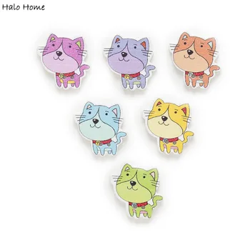 30pcs Cartoon Cat Wood Buttons for Sewing Scrapbooking Clothing Headwear Handmade Crafts Home Decor Accessories DIY 25mm
30pcs Cartoon Cat Wood Buttons for Sewing Scrapbooking Clothing Headwear Handmade Crafts Home Decor Accessories DIY 25mm