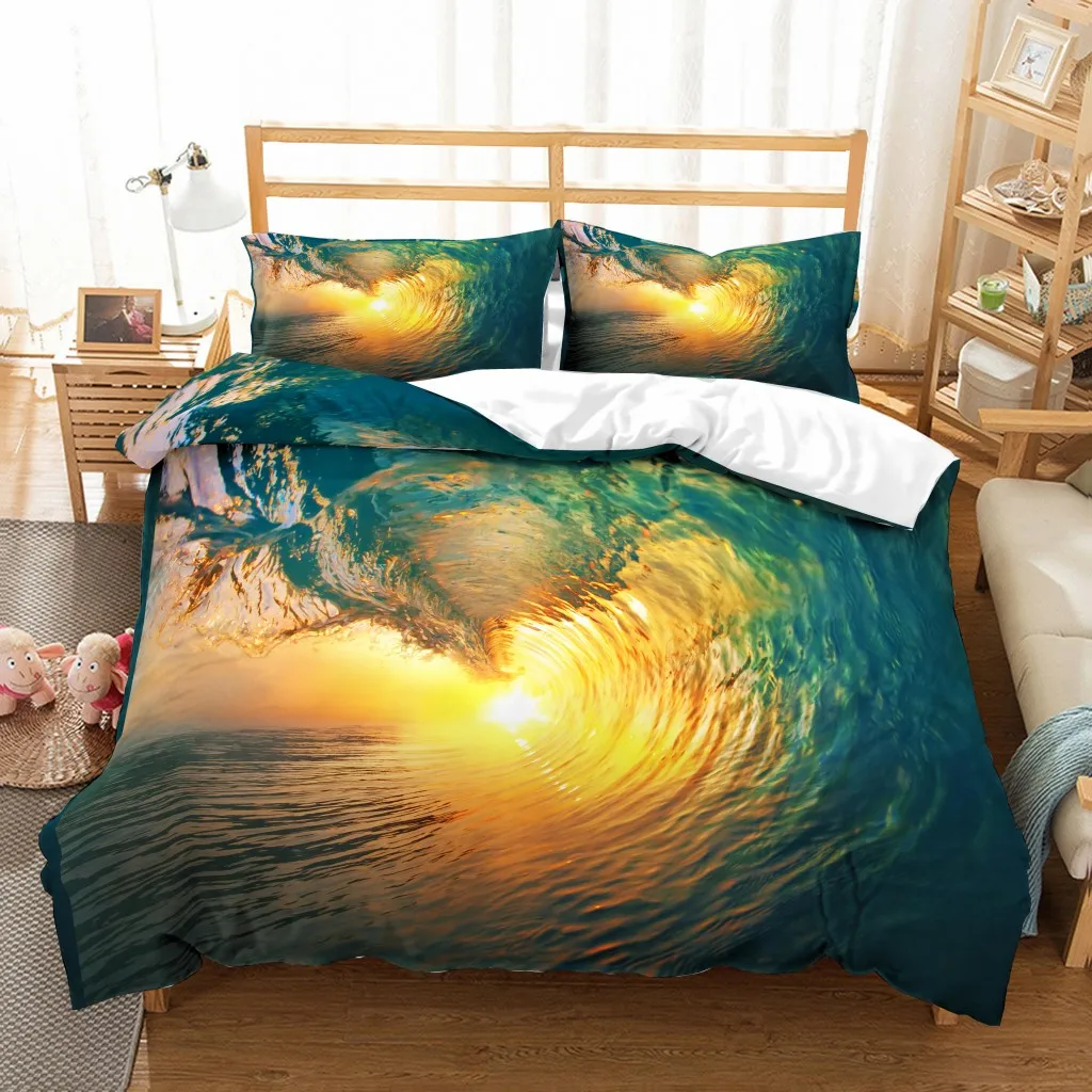 3D Sets Printing Beach Wave Scenery Bedding Set Duvet Cover Pillowcases QH72 Comforter Covers Twin Queen King Size Luxury
3D Sets Printing Beach Wave Scenery Bedding Set Duvet Cover Pillowcases QH72 Comforter Covers Twin Queen King Size Luxury