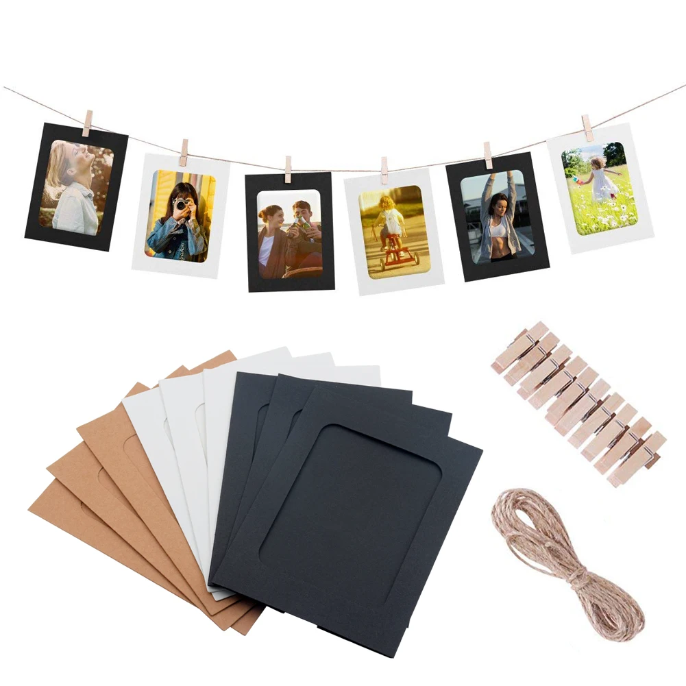 10pcs DIY Wall Photo Display Hanging Craft Paper Picture Frames Clips Kit 3/4/5/6 inch for Family Marriage memory photo frame
10pcs DIY Wall Photo Display Hanging Craft Paper Picture Frames Clips Kit 3/4/5/6 inch for Family Marriage memory photo frame