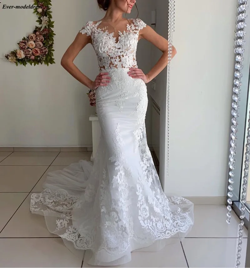 Vestido De Noiva 2019 Mermaid Wedding Dresses Boho Appliques Sheer Top Cap Sleeves Plus Size Bridal Gowns Robe De Mariee
Vestido De Noiva 2019 Mermaid Wedding Dresses Boho Appliques Sheer Top Cap Sleeves Plus Size Bridal Gowns Robe De Mariee