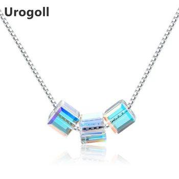 New 925 Sterling Silver Necklace 925 Sterling Silver Jewelry Women Beautiful 3 Crystal Square Box Pendant Necklaces Wholesale
New 925 Sterling Silver Necklace 925 Sterling Silver Jewelry Women Beautiful 3 Crystal Square Box Pendant Necklaces Wholesale
