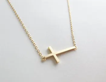 Fashion Horizontal Sideways Cross Necklace Simple Tiny Small Cross Necklaces Cute Cool Christian Cross Necklaces
Fashion Horizontal Sideways Cross Necklace Simple Tiny Small Cross Necklaces Cute Cool Christian Cross Necklaces