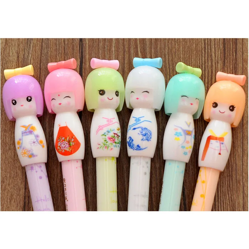10pcs/lot Kawaii Kimono Japanese Girl Doll Gel Pen Writing Signing Stationery Creative Gift School Office Supply
10pcs/lot Kawaii Kimono Japanese Girl Doll Gel Pen Writing Signing Stationery Creative Gift School Office Supply