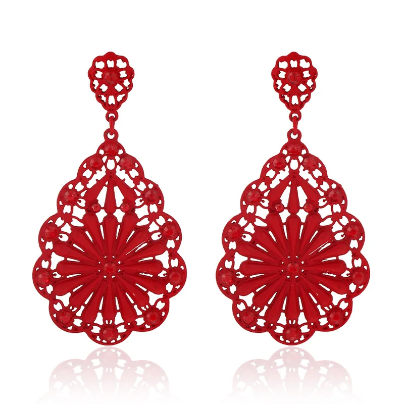 Fashion Big Long Red Flower Drop Earrings For Women Vintage Bride Earrings wedding Jewelry accessories AE445
Fashion Big Long Red Flower Drop Earrings For Women Vintage Bride Earrings wedding Jewelry accessories AE445