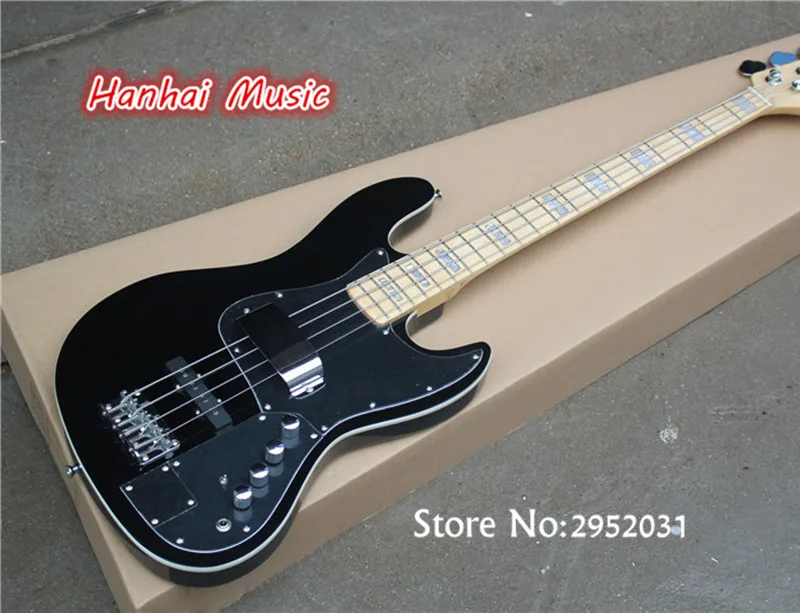 Hot Sale 4-String Electric Bass with Maple Fingerboard,Black Body,Active Circuit,with Protective Cover,can be Customized
Hot Sale 4-String Electric Bass with Maple Fingerboard,Black Body,Active Circuit,with Protective Cover,can be Customized