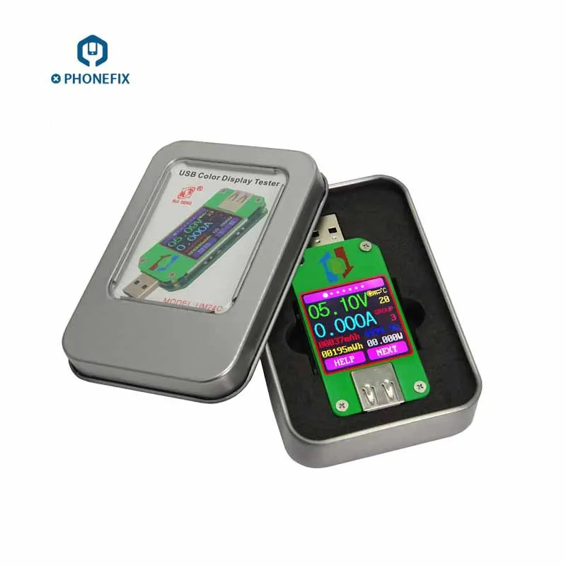 Phone repair Digital USB Meter Tester UM24 UM24C UM25 UM25C Color Screen Display USB Tester DC Voltmeter Ammeter
Phone repair Digital USB Meter Tester UM24 UM24C UM25 UM25C Color Screen Display USB Tester DC Voltmeter Ammeter