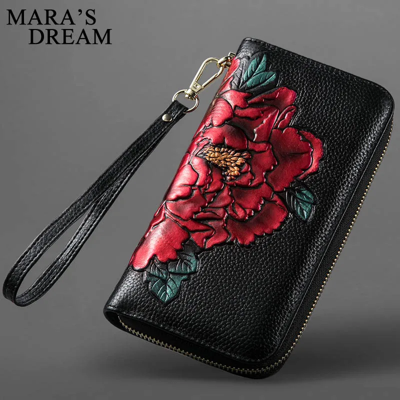Mara's Dream Genuine Leather Floral Long Wallets For Women Zipper Clutch Bag High Capacity Card Holder Wallet New Wristlet Bag
Mara's Dream Genuine Leather Floral Long Wallets For Women Zipper Clutch Bag High Capacity Card Holder Wallet New Wristlet Bag