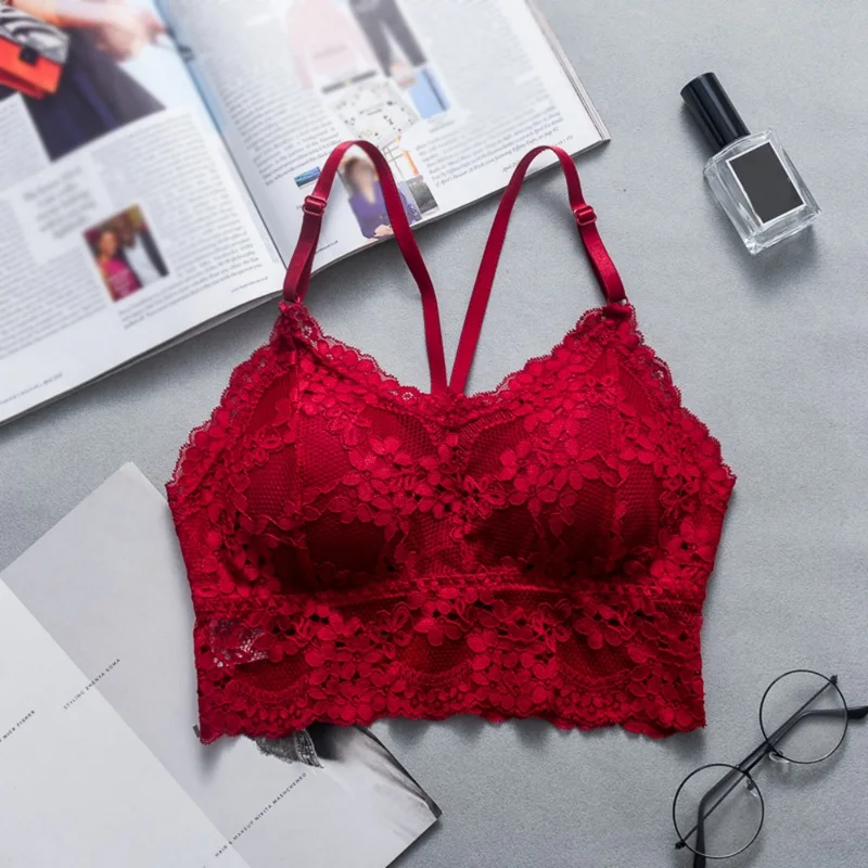 Female Lace Strap Wrapped Chest Women Embroidery Underwear Bralette Bra Female Tops
Female Lace Strap Wrapped Chest Women Embroidery Underwear Bralette Bra Female Tops