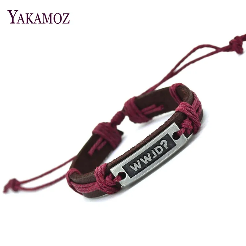 What Would Jesus Do (WWJD) Charm Genuine Leather Bracelet Cuff Wrap Bracelet & Bangles Fashion For Women Men Jwewlry wholesale
What Would Jesus Do (WWJD) Charm Genuine Leather Bracelet Cuff Wrap Bracelet & Bangles Fashion For Women Men Jwewlry wholesale